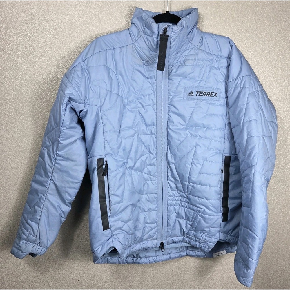 Adidas Terrex MYSHELTER PrimaLoft Parley Insulated Padded Jacket Women's L Blue